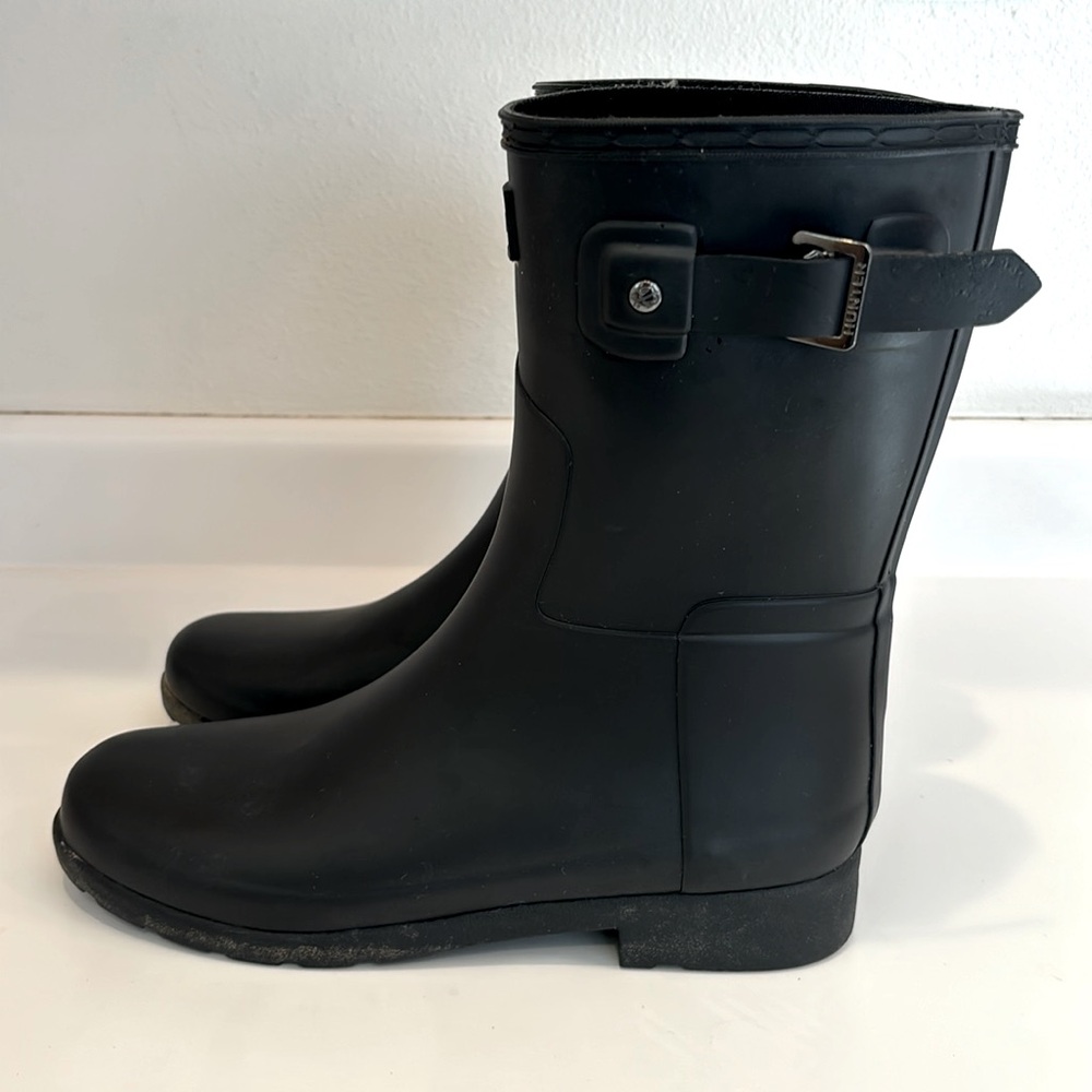 Hunter Original Refined Short rain boots 8